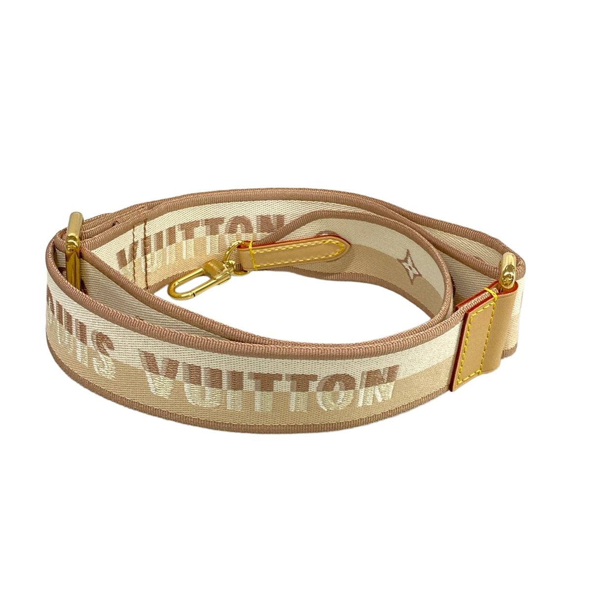Louis Vuitton Shoulder Strap Beige White — view 2