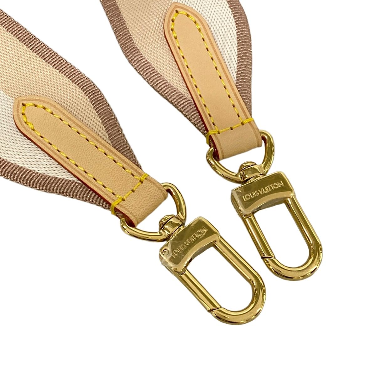 Louis Vuitton Shoulder Strap Beige White — view 4