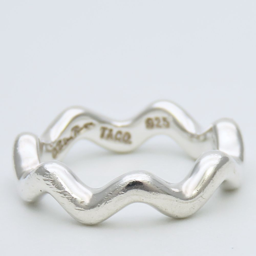 Tiffany & Co Ring Zigzag Wave 925 Sterling Silver Paloma Picasso — view 2