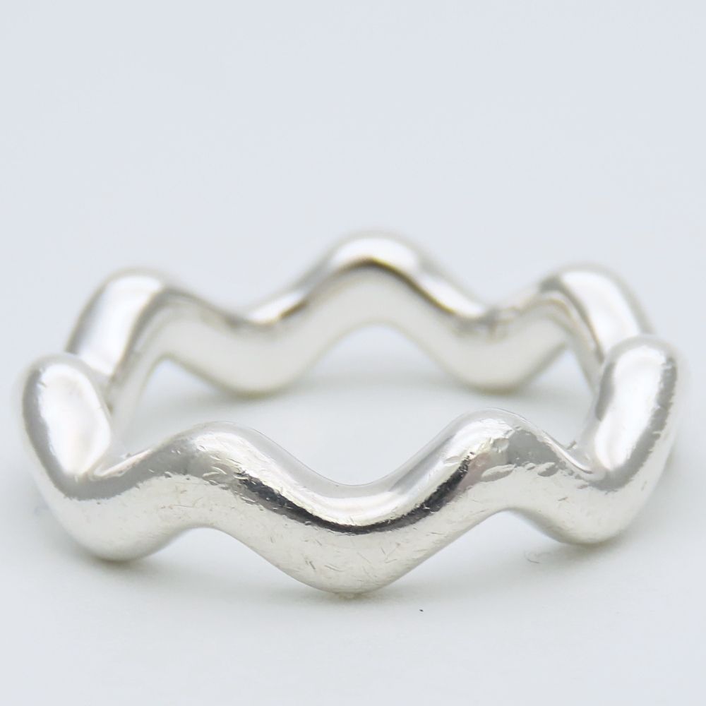 Tiffany & Co Ring Zigzag Wave 925 Sterling Silver Paloma Picasso — view 3