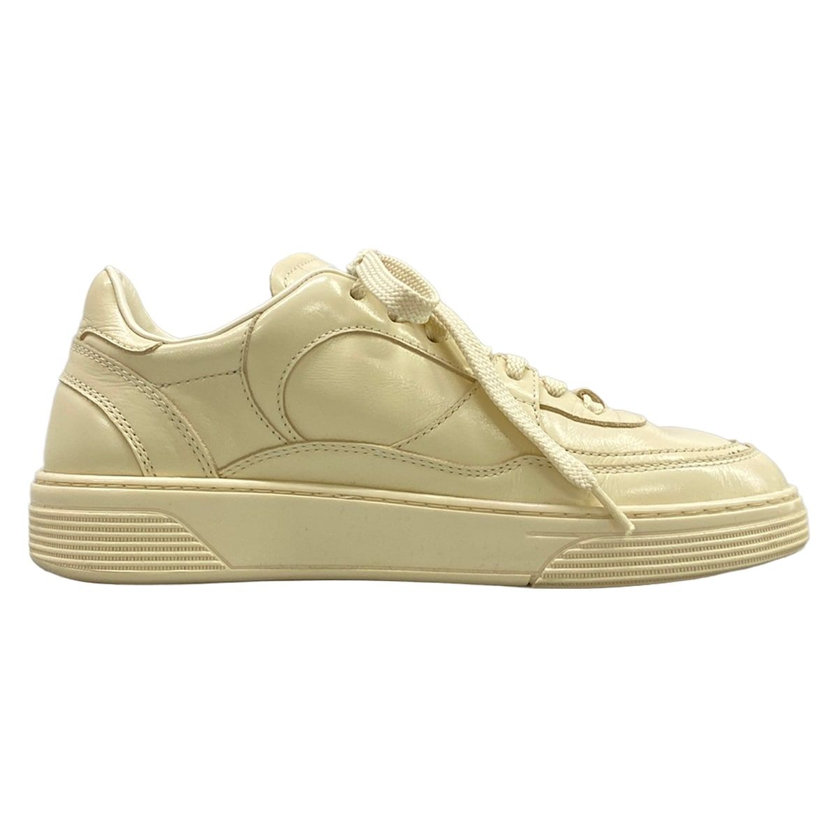 Chanel Sneakers 36 Ivory CC Logo Leather — view 2