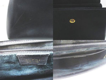Gucci 001 Bamboo Hand Shoulder 2-Way Bag Black — view 9