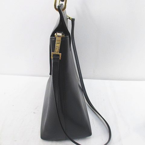 Gucci 001 Bamboo Hand Shoulder 2-Way Bag Black — view 3
