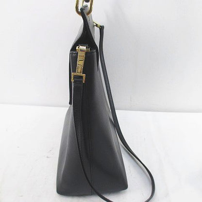 Gucci 001 Bamboo Hand Shoulder 2-Way Bag Black — view 3