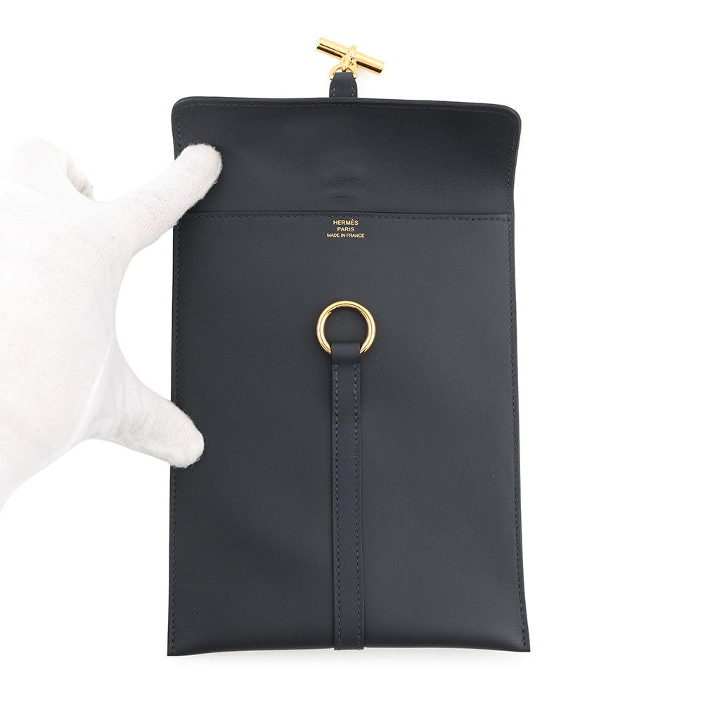 Hermes Shoulder Bag Glenan to Go Canvas Gold Swift — view 5