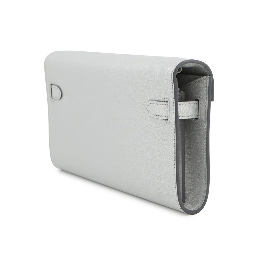 Hermes Kelly Wallet Long to Go Arjan Silver Chevresham Kira — view 2