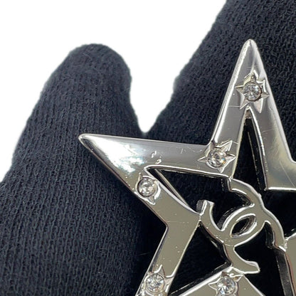 Chanel Brooch CC Logo Star Line Stone 06c — view 7