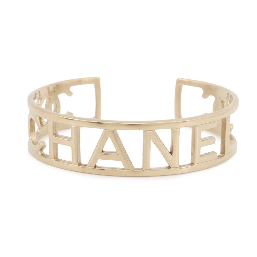 Chanel Bracelet CC Logo Watermark Bangle