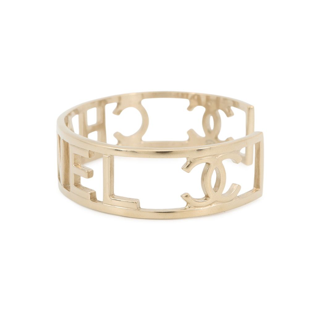 Chanel Bracelet CC Logo Watermark Bangle — view 2