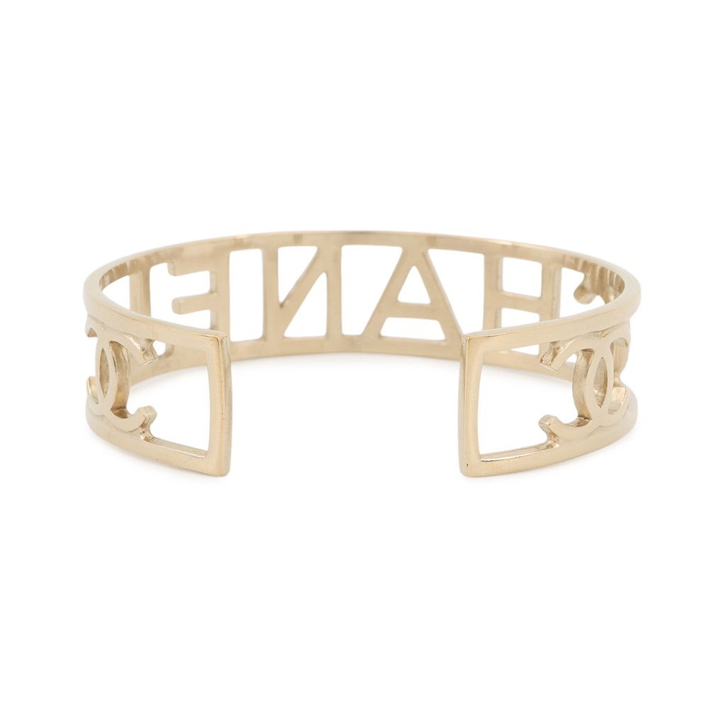 Chanel Bracelet CC Logo Watermark Bangle — view 3