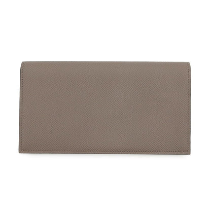 Hermes Bifold Wallet Citizen Twill Long Etain Silver Epsom — view 3