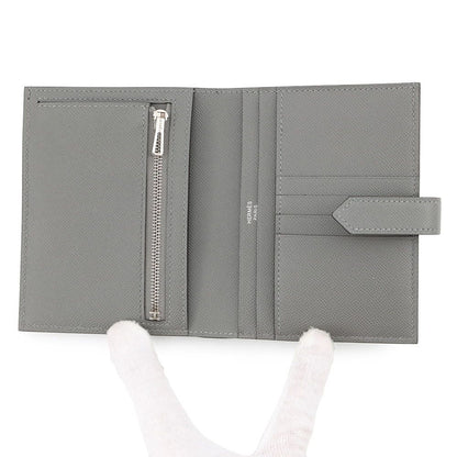 Hermes Bifold Wallet Bearn Compact Grimeia Silver Vo Madame — view 4