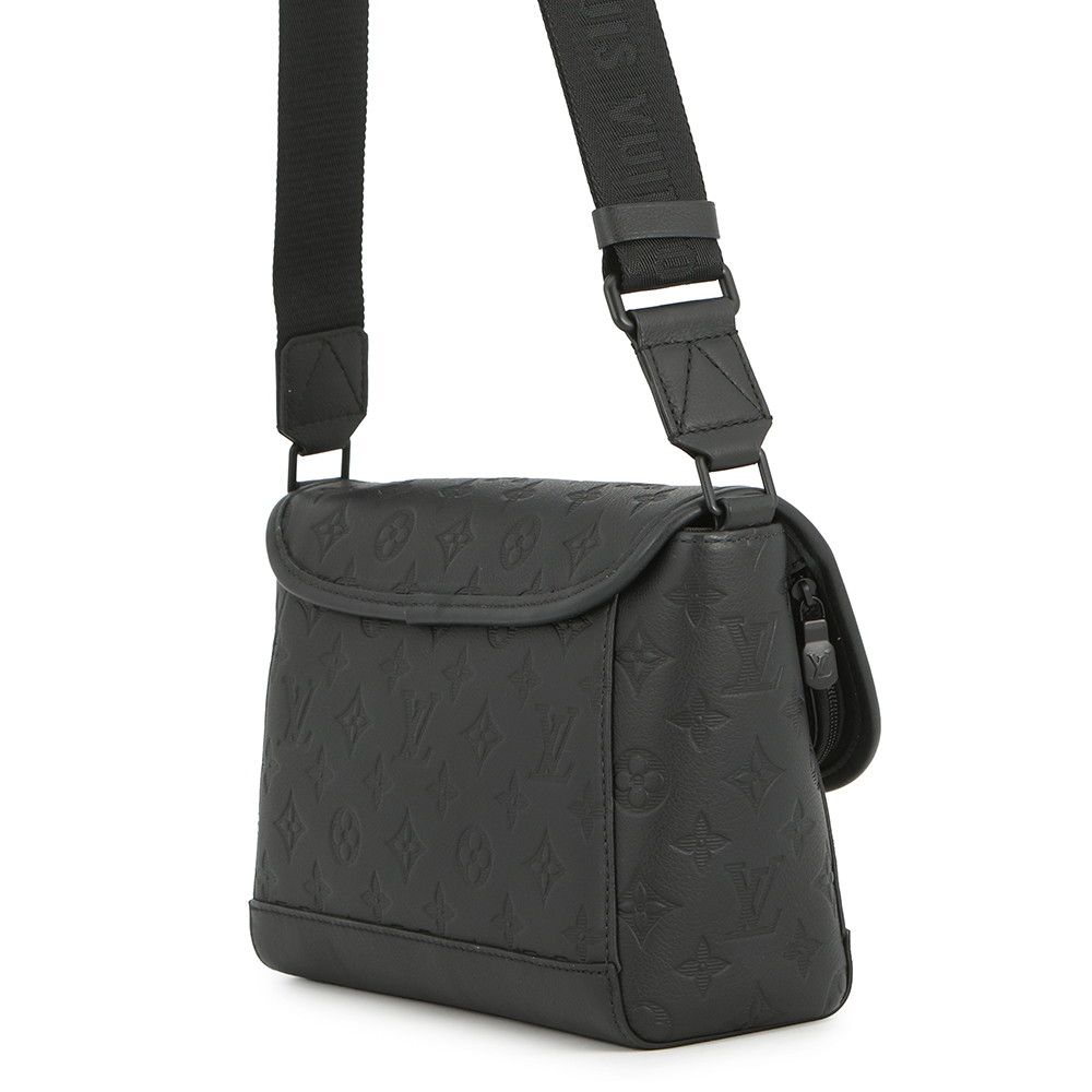 Louis Vuitton Shoulder Bag Monogram Shadow Pulse Messenger Black — view 2