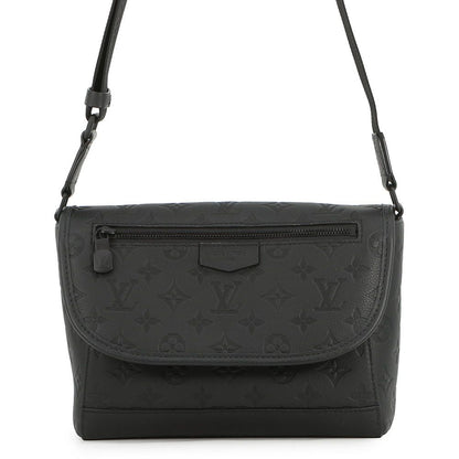Louis Vuitton Shoulder Bag Monogram Shadow Pulse Messenger Black