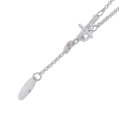 Hermes Necklace Exlibris PM 18k Pink Gold Pendant — view 2