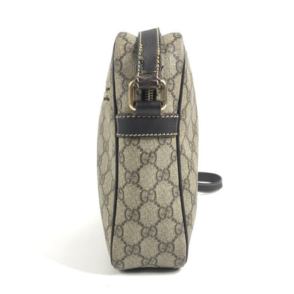 Gucci Shoulder Bag GG Supreme Logo Canvas Beige — view 4