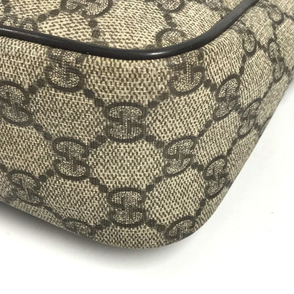Gucci Shoulder Bag GG Supreme Logo Canvas Beige — view 6
