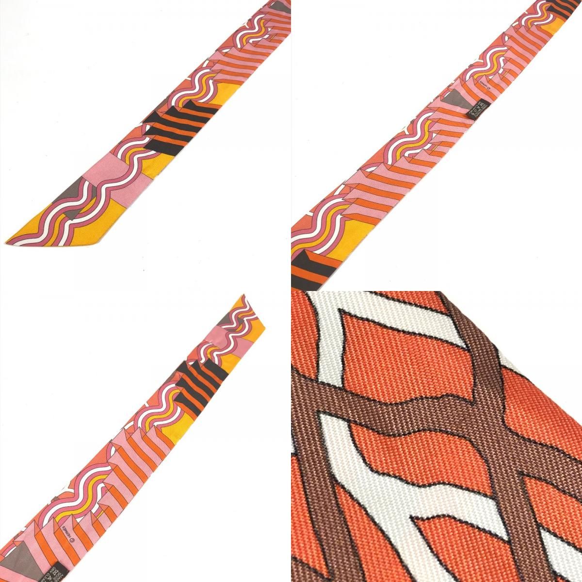 Hermes Scarf Twilly Tiri Silk Multicolor — view 8