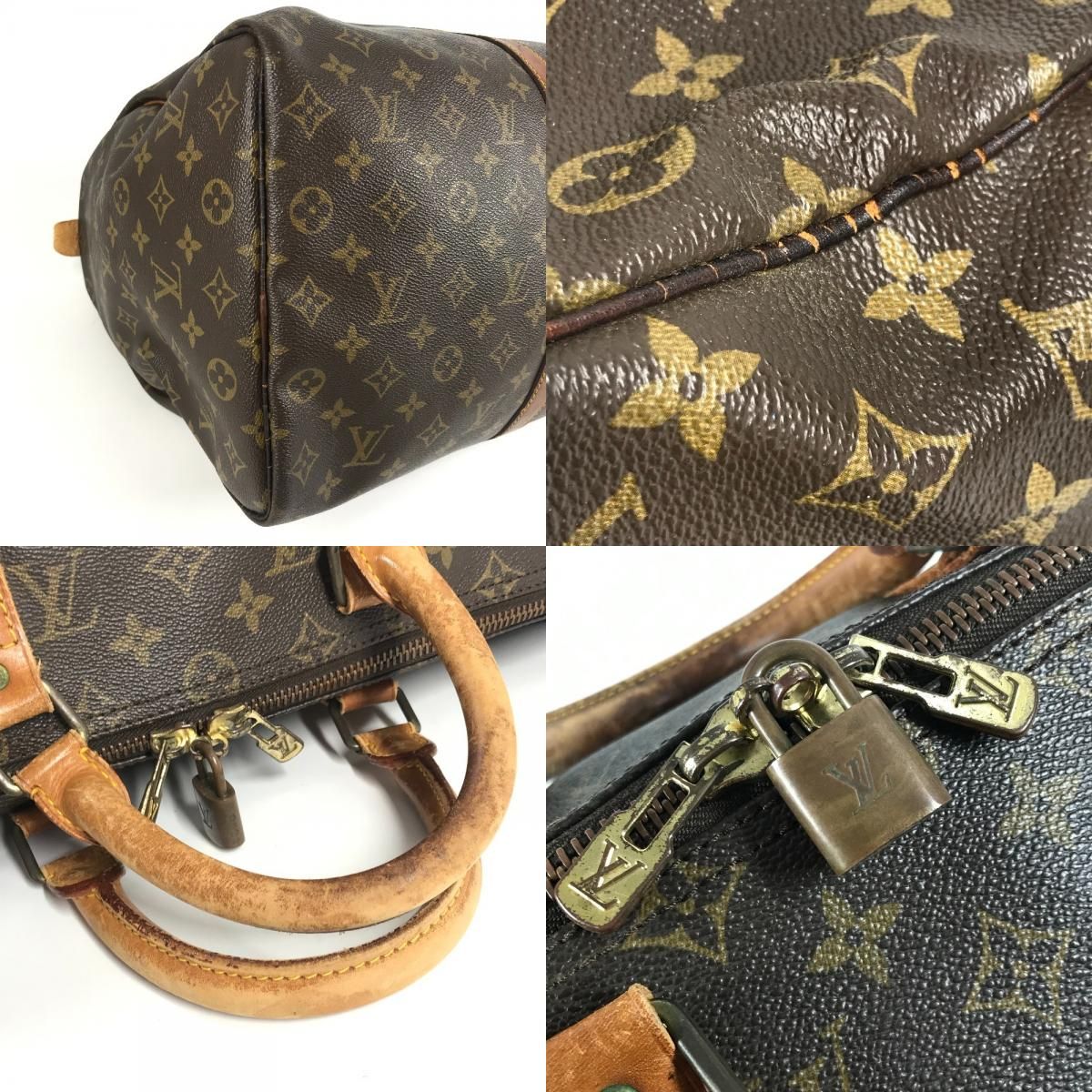 Louis Vuitton Boston Bag Keepall 50 Monogram Canvas Brown — view 7