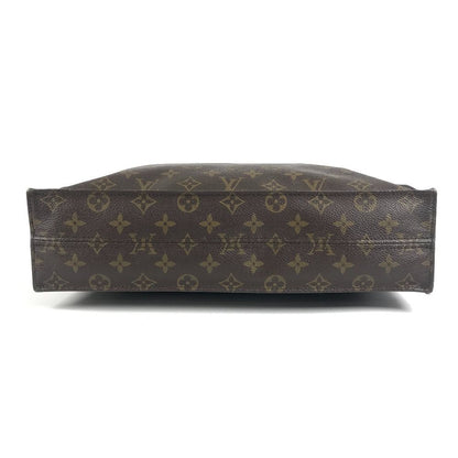 Louis Vuitton Handbag Sac Plat Monogram Canvas Brown — view 5
