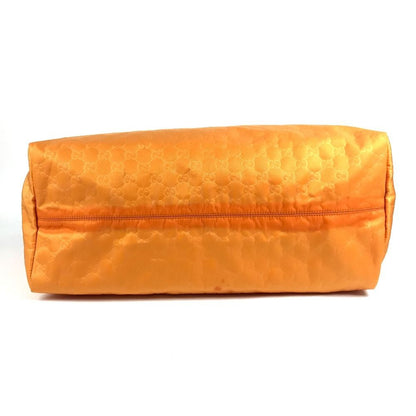 Gucci Handbag GG Logo Leather Nylon Orange — view 5