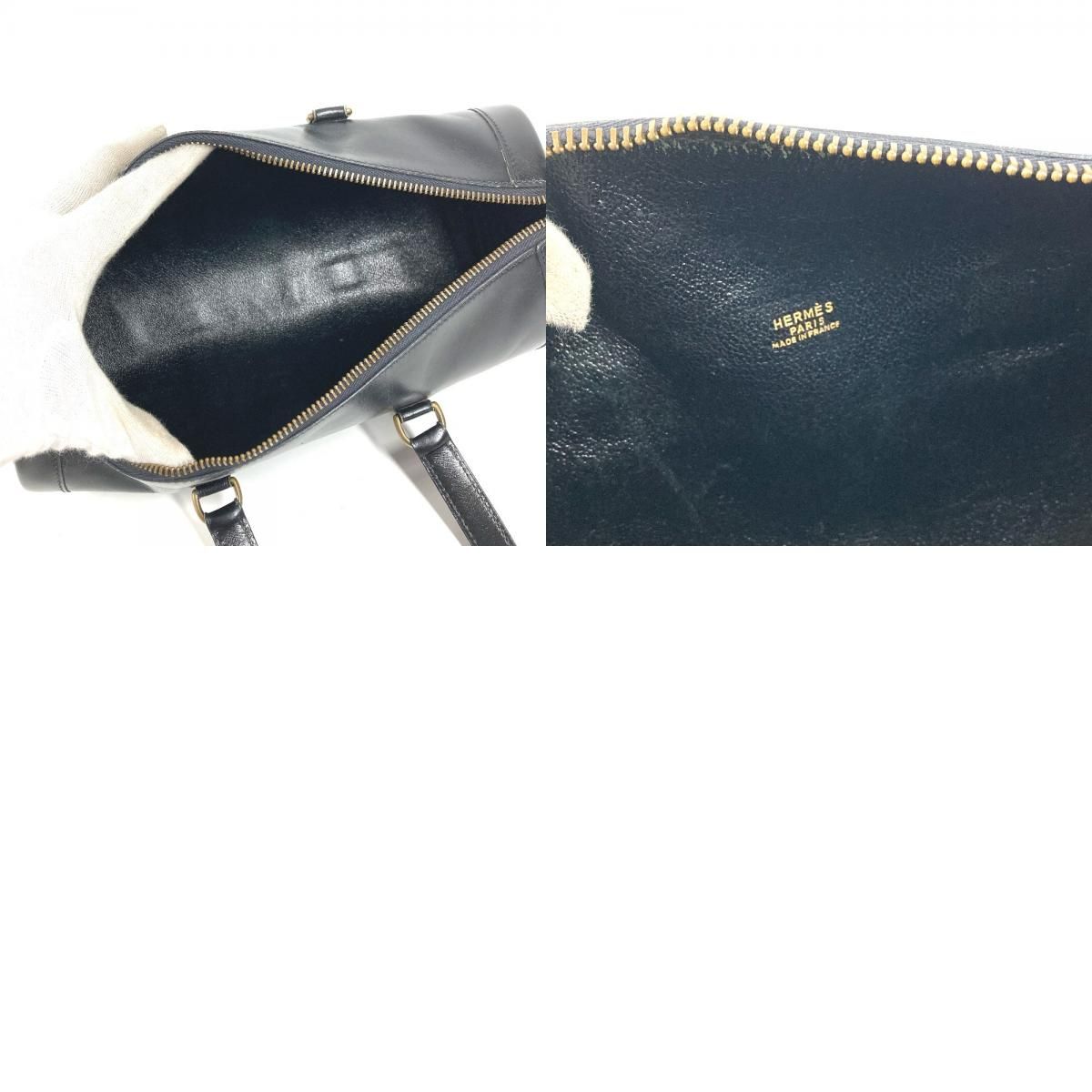 Hermes Handbag Ardi Leather Black — view 9