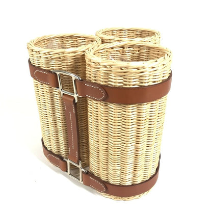 Hermes Object Wine Rack Lien de Brick Beige Shoulder Bag — view 2