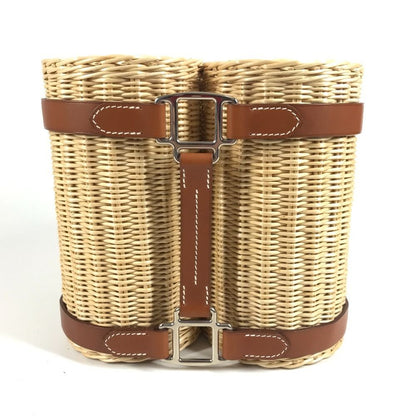 Hermes Object Wine Rack Lien de Brick Beige Shoulder Bag — view 5
