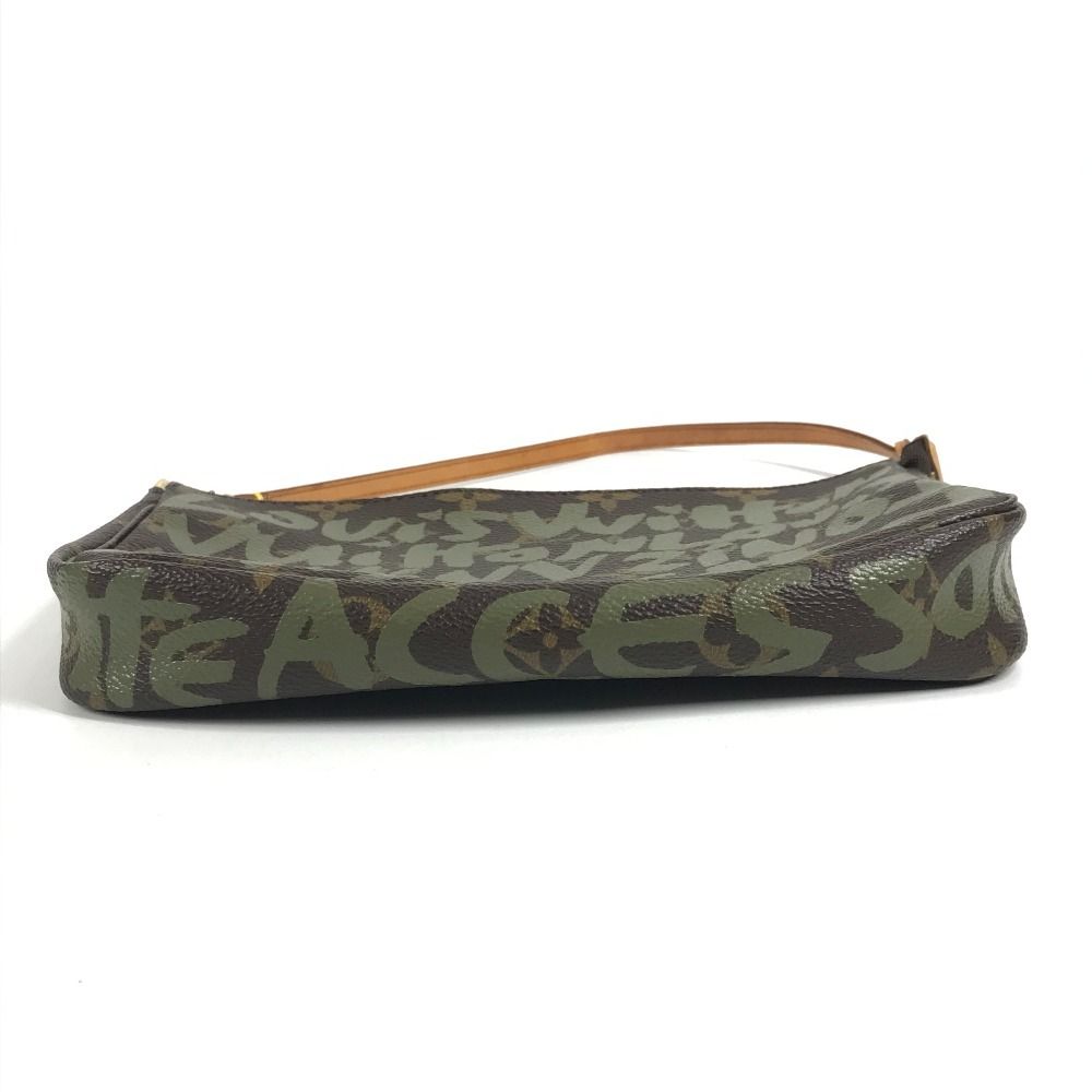 Louis Vuitton Shoulder Bag Pochette Monogram Graffiti Canvas Khaki — view 5