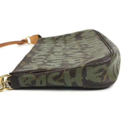 Louis Vuitton Shoulder Bag Pochette Monogram Graffiti Canvas Khaki — view 3