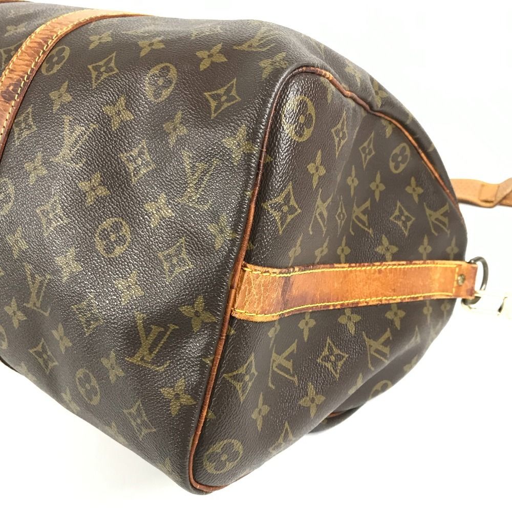 Louis Vuitton Boston Bag Keepall Bandouliere 45 Monogram Canvas Brown — view 6