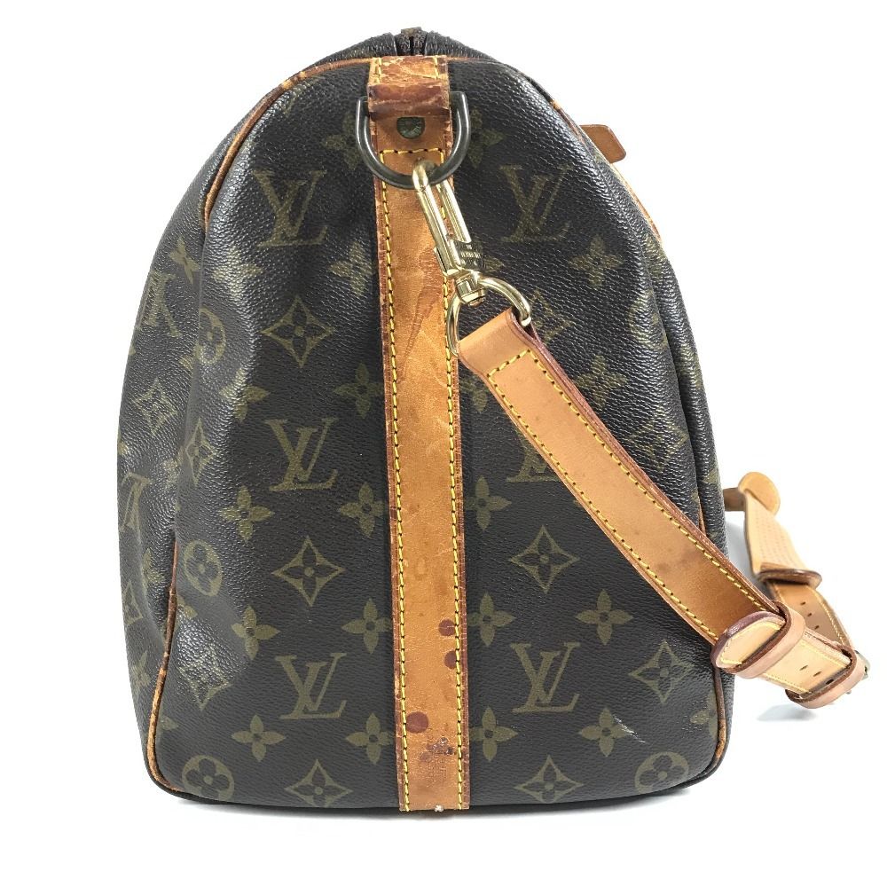 Louis Vuitton Boston Bag Keepall Bandouliere 45 Monogram Canvas Brown — view 4