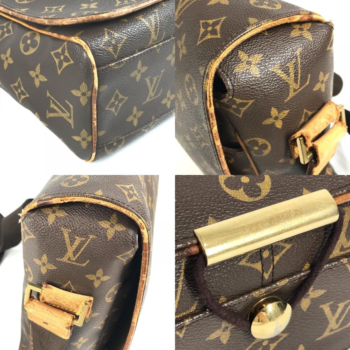 Louis Vuitton Shoulder Bag Aves Monogram Canvas Brown — view 7