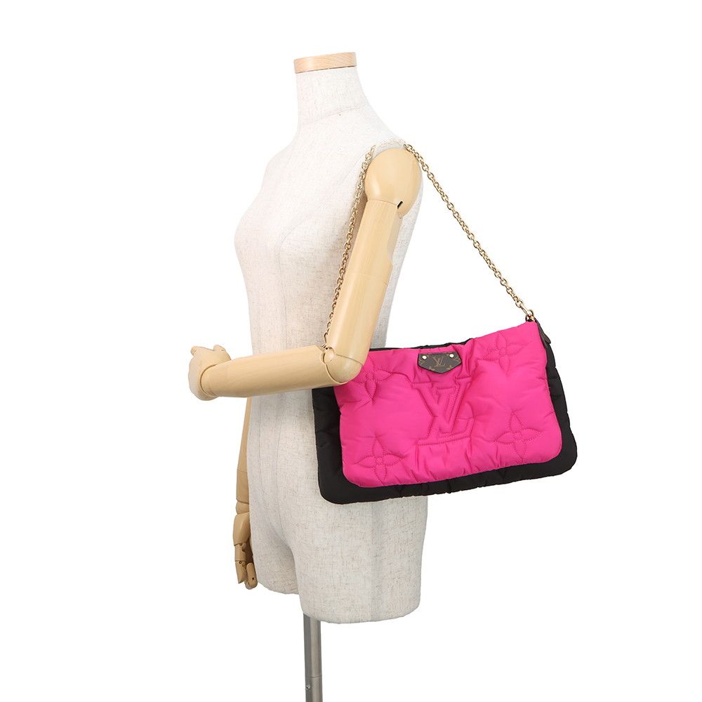 Louis Vuitton Shoulder Bag Monogram Maxi Multi Pochette Accessoire Black — view 4