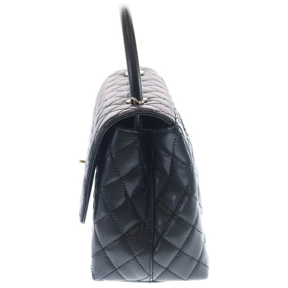 Chanel Coco Handle 29 2-Way Shoulder Bag Black Caviar Leather Gold — view 3
