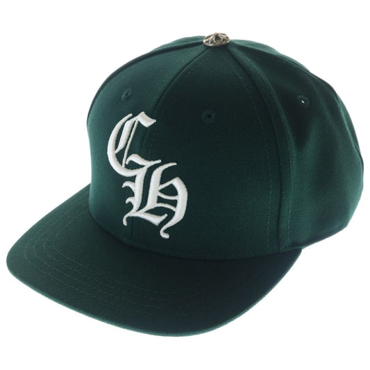Chrome Hearts CH Hat CH Logo Embroidered Baseball Cap Green