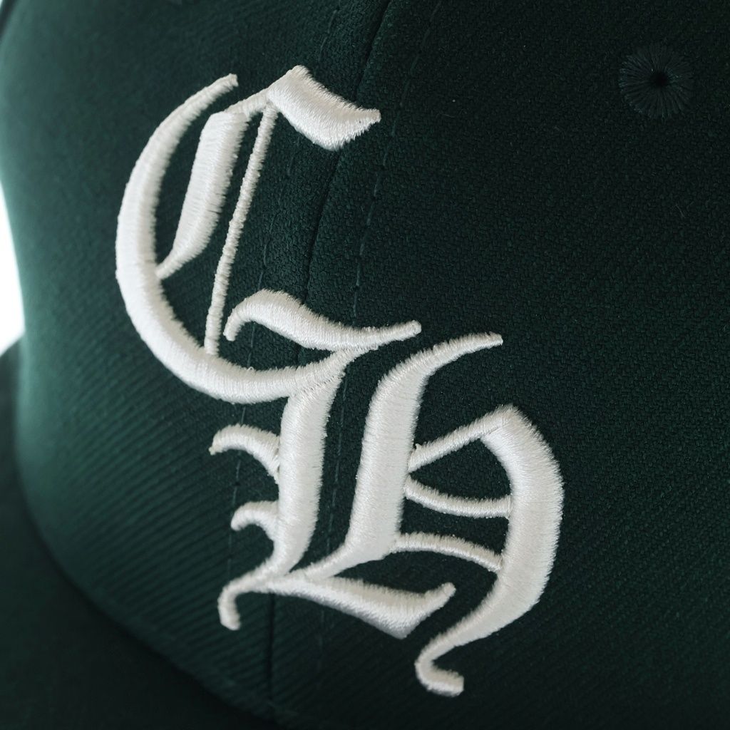 Chrome Hearts CH Hat CH Logo Embroidered Baseball Cap Green — view 5