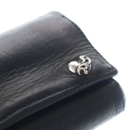 Chrome Hearts Boheart Tan Leather Wallet Black — view 4