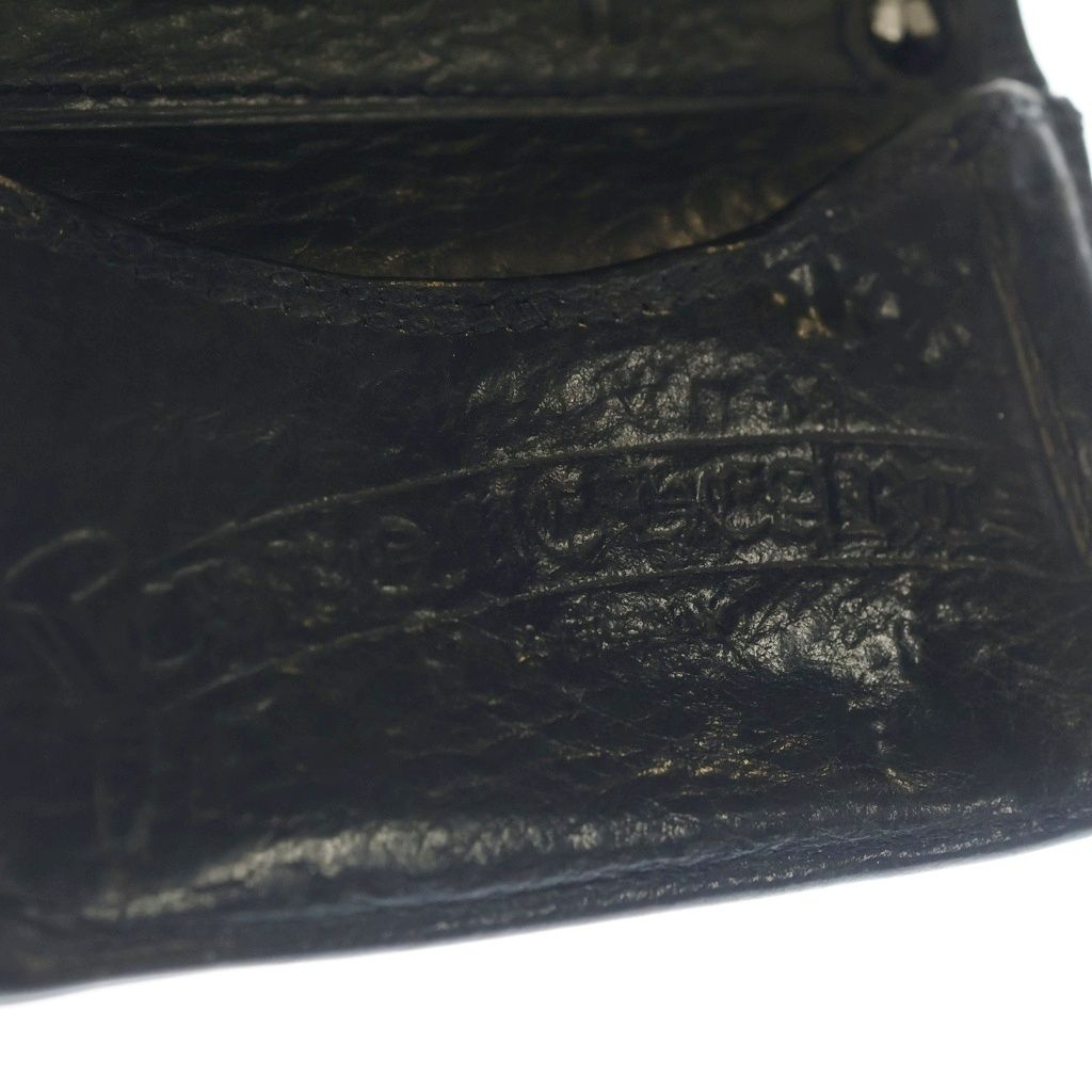 Chrome Hearts Boheart Tan Leather Wallet Black — view 6