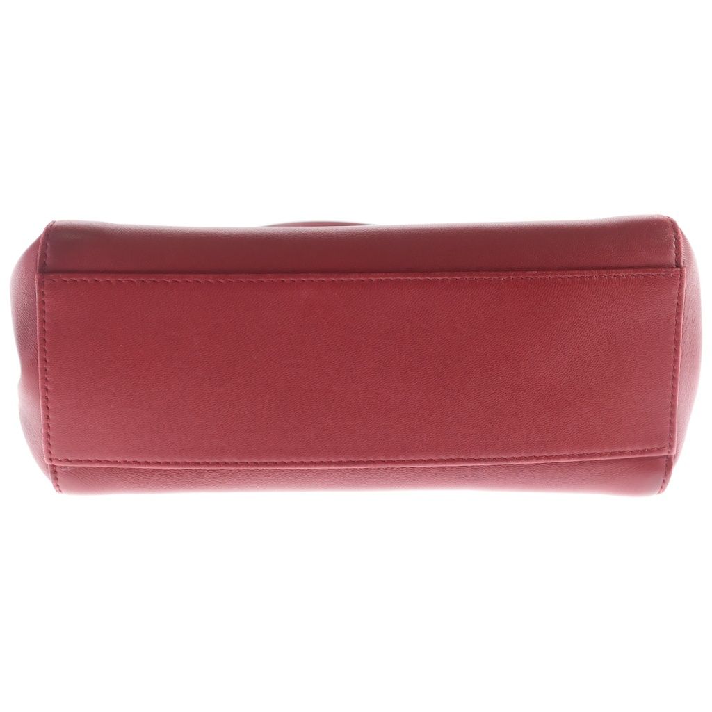 Fendi Peekaboo Mini Mon Star 2-Way Mini Shoulder Bag Red Leather 8 Silver — view 4