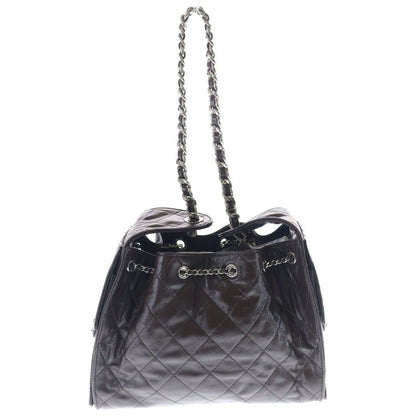 Chanel 25 Small Shoulder Bag Brown Calf Leather Silver — view 2