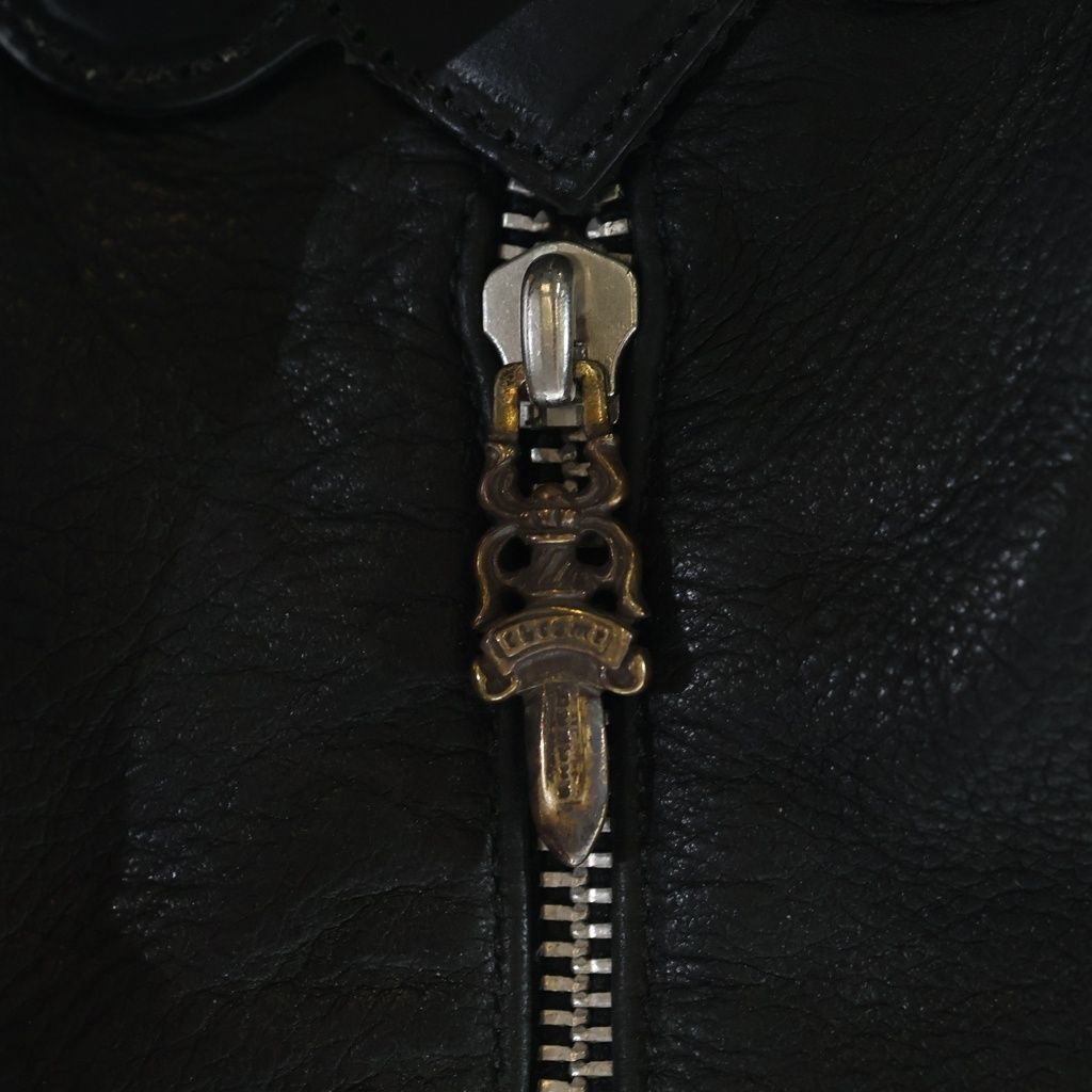 Chrome Hearts Flerknee Mini Backpack Funi Daga Zip Leather Black — view 5