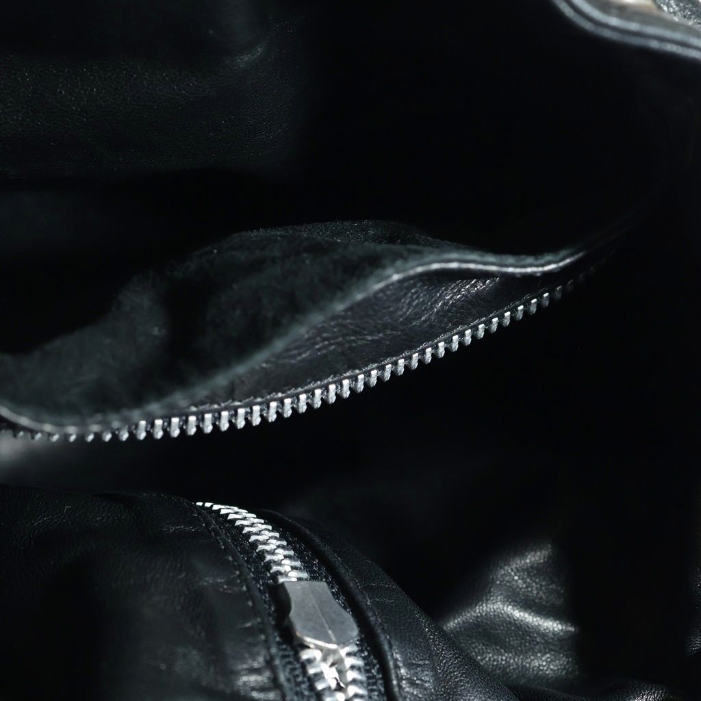 Chrome Hearts Flerknee Mini Backpack Funi Daga Zip Leather Black — view 6