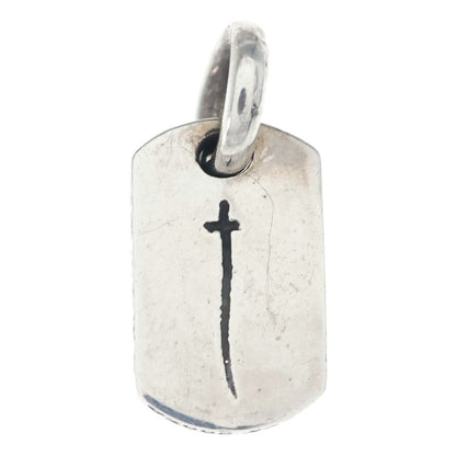 Chrome Hearts D T Tny RS Crs Blue Mountain Limited RS Cross Tiny Dog Tag Silver