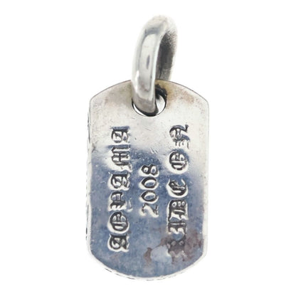 Chrome Hearts D T Tny RS Crs Blue Mountain Limited RS Cross Tiny Dog Tag Silver — view 2