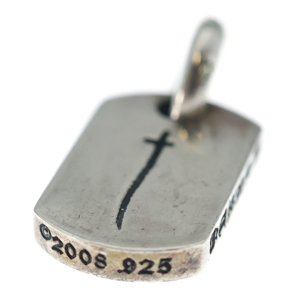 Chrome Hearts D T Tny RS Crs Blue Mountain Limited RS Cross Tiny Dog Tag Silver — view 6