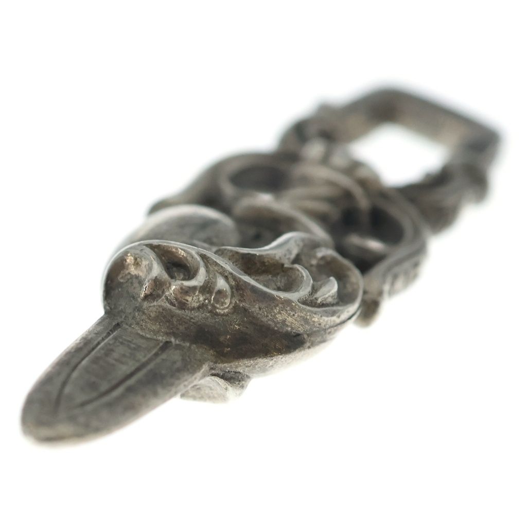 Chrome Hearts Dagger Heart Daga Pendant Top Silver — view 6