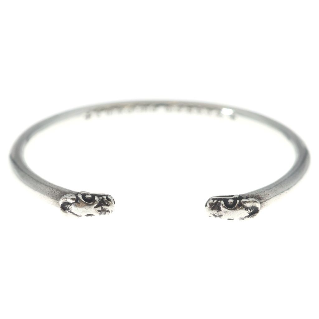 Chrome Hearts Bangle Double Dog Bracelet Silver — view 2