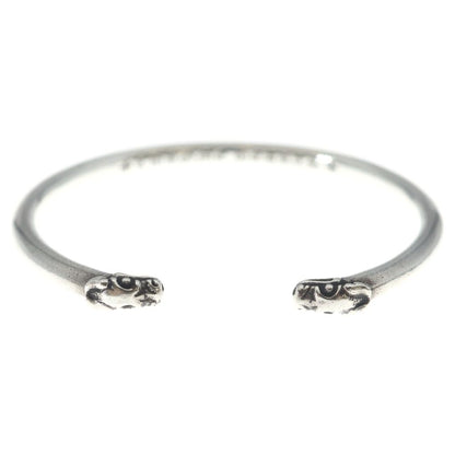 Chrome Hearts Bangle Double Dog Bracelet Silver — view 2