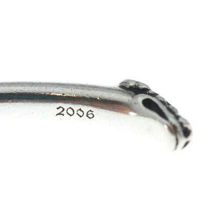 Chrome Hearts Bangle Double Dog Bracelet Silver — view 6